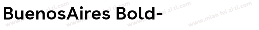 BuenosAires Bold字体转换